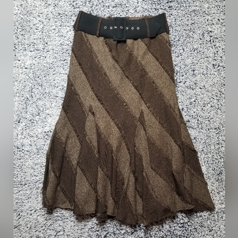 Lana Lee Belted Fringe Skirt